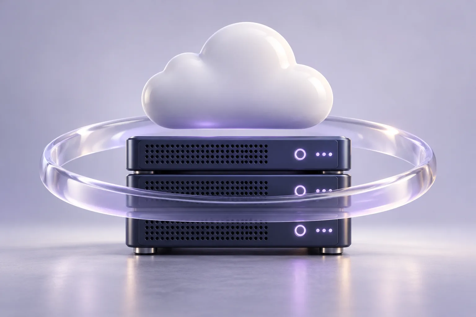 Illustratie van beheerde servers en beveiligde hosting